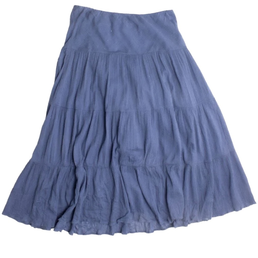 Light weight fully lignes chaps brands midi skirt